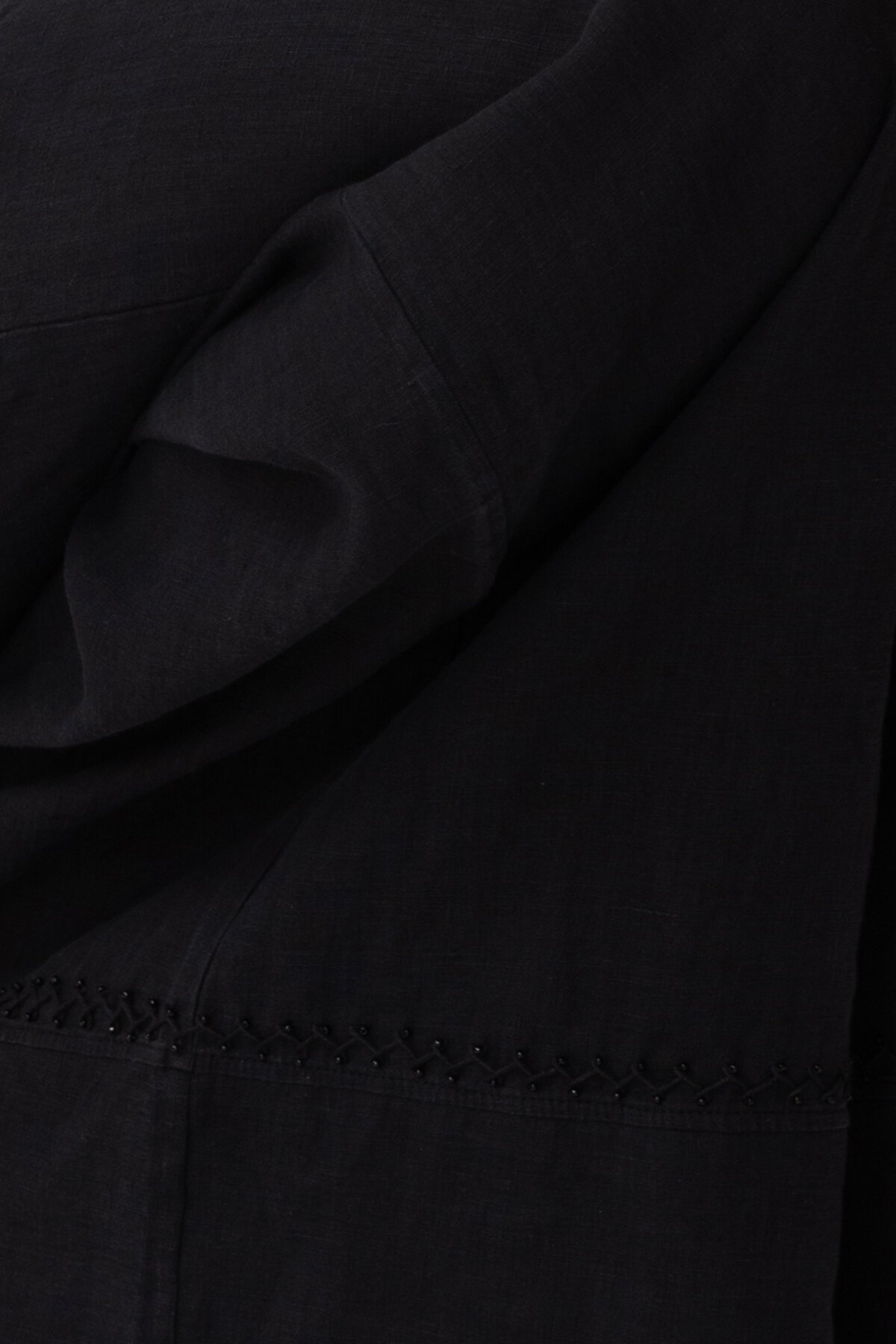 Black Natur | Keten Bol Paça Pantolon