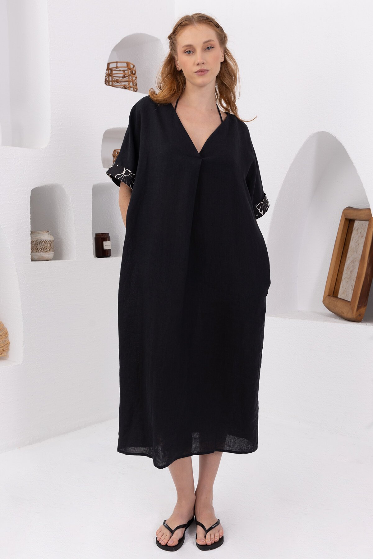 Black Natur | Keten Kaftan