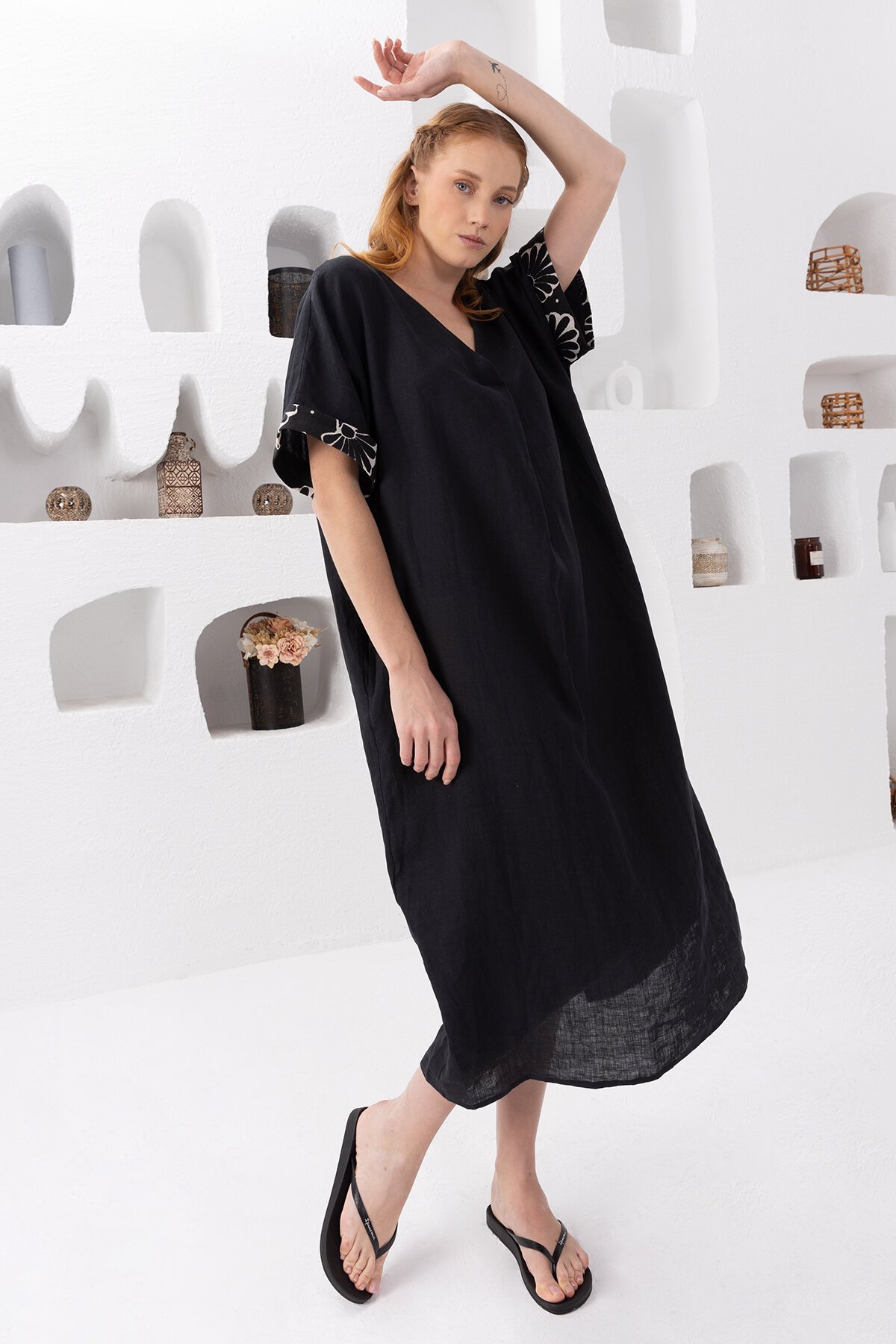 Black Natur | Keten Kaftan