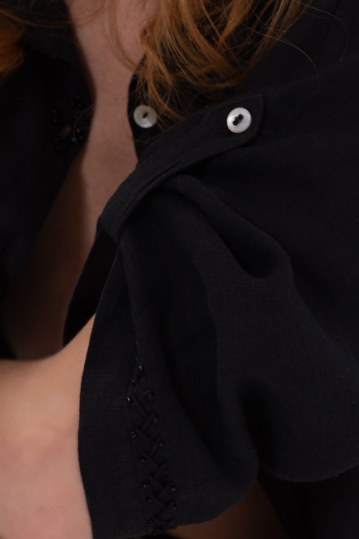 Black Natur | Keten Klasik Gömlek