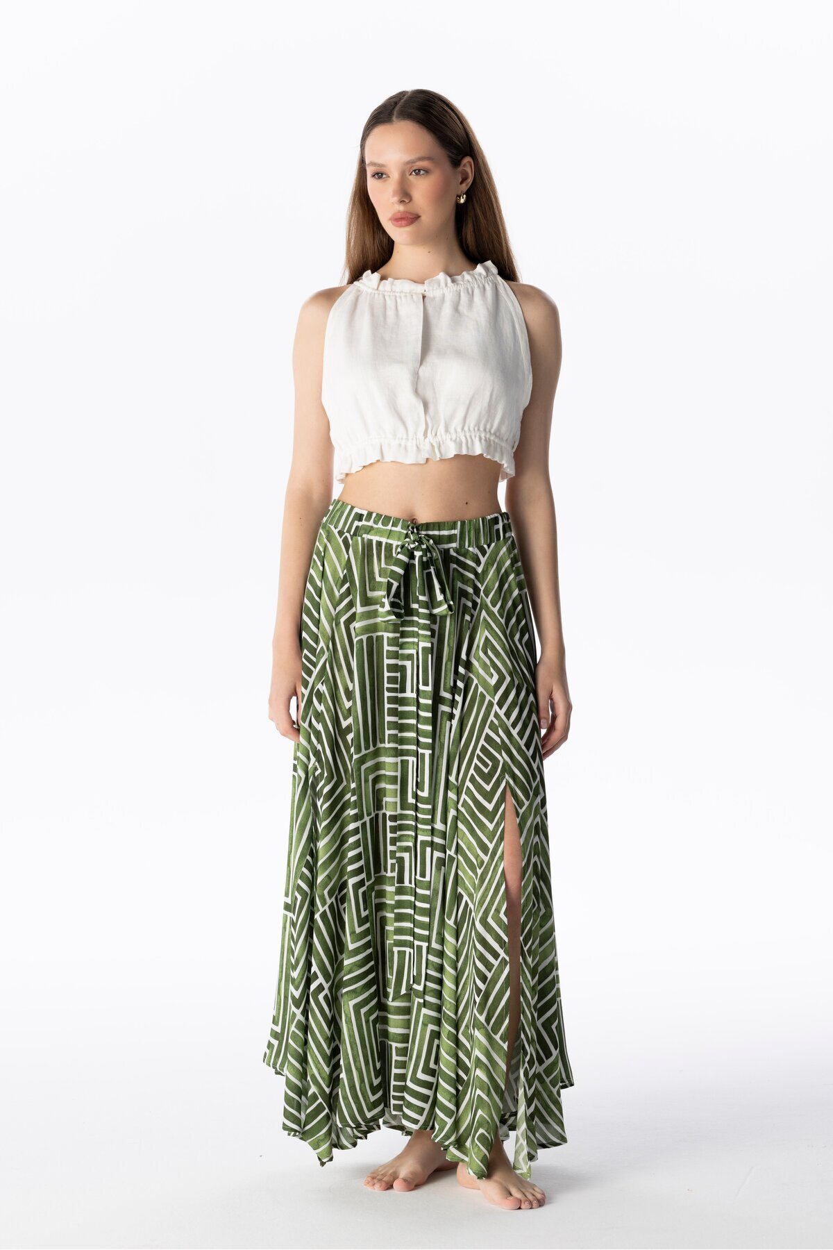LINEN CROP TOP