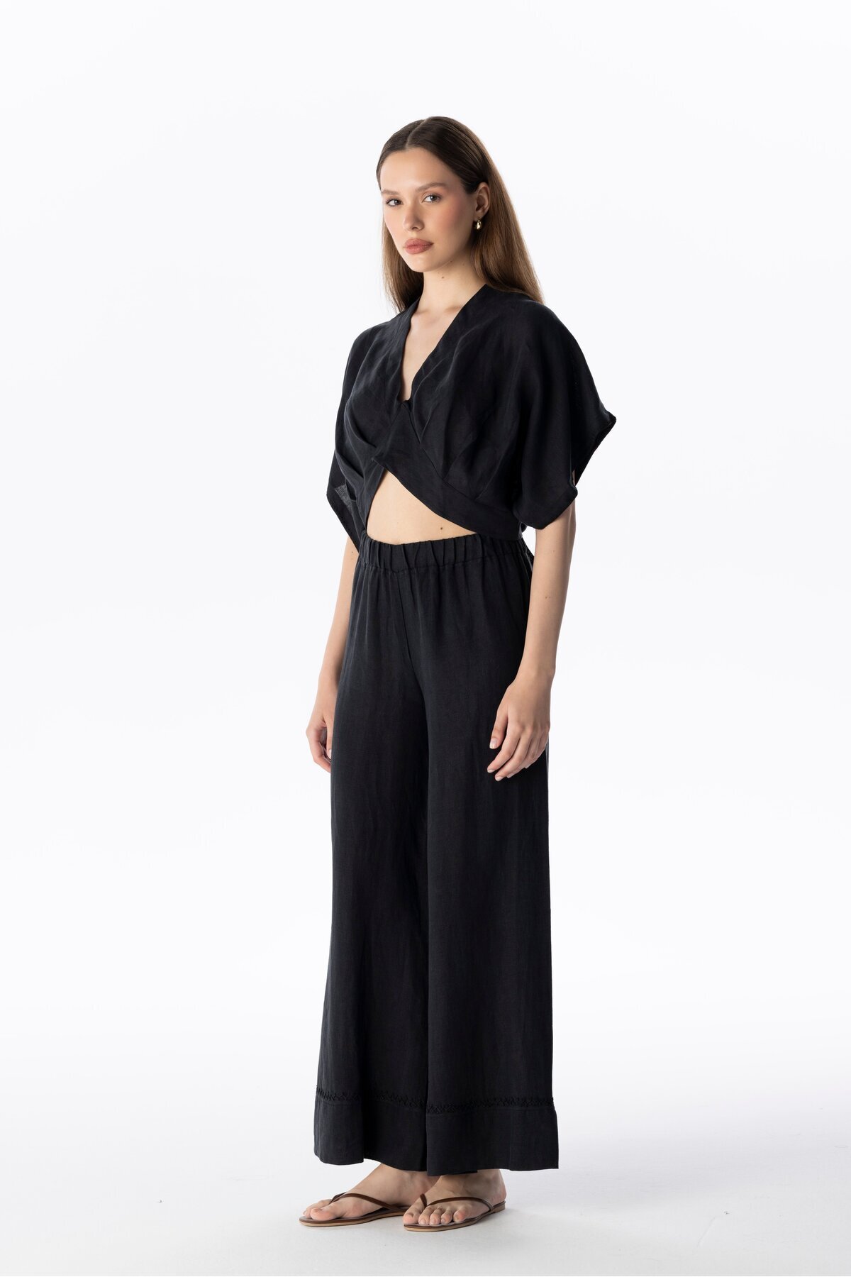 LINEN CROP TOP