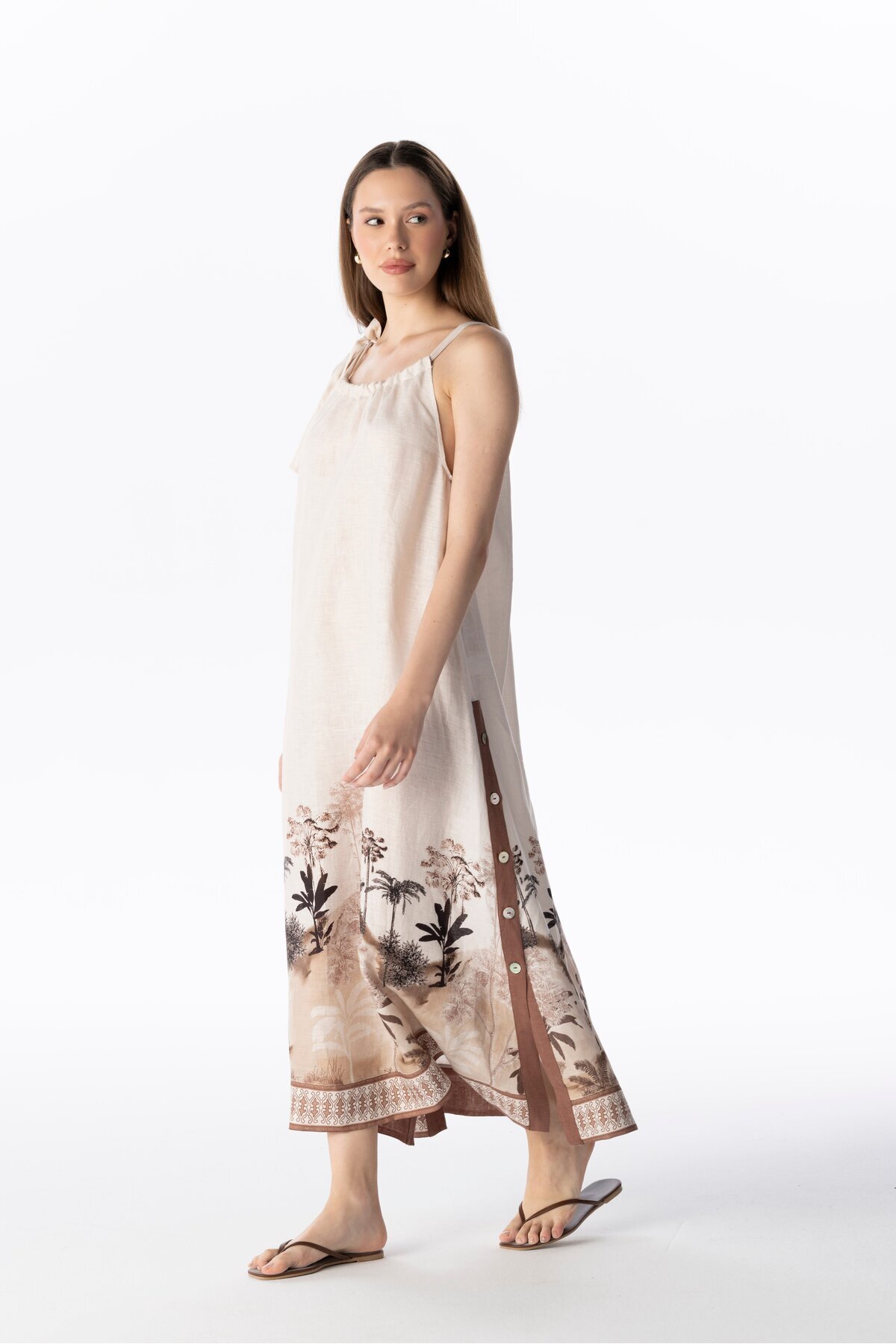 LINEN LONG DRESS