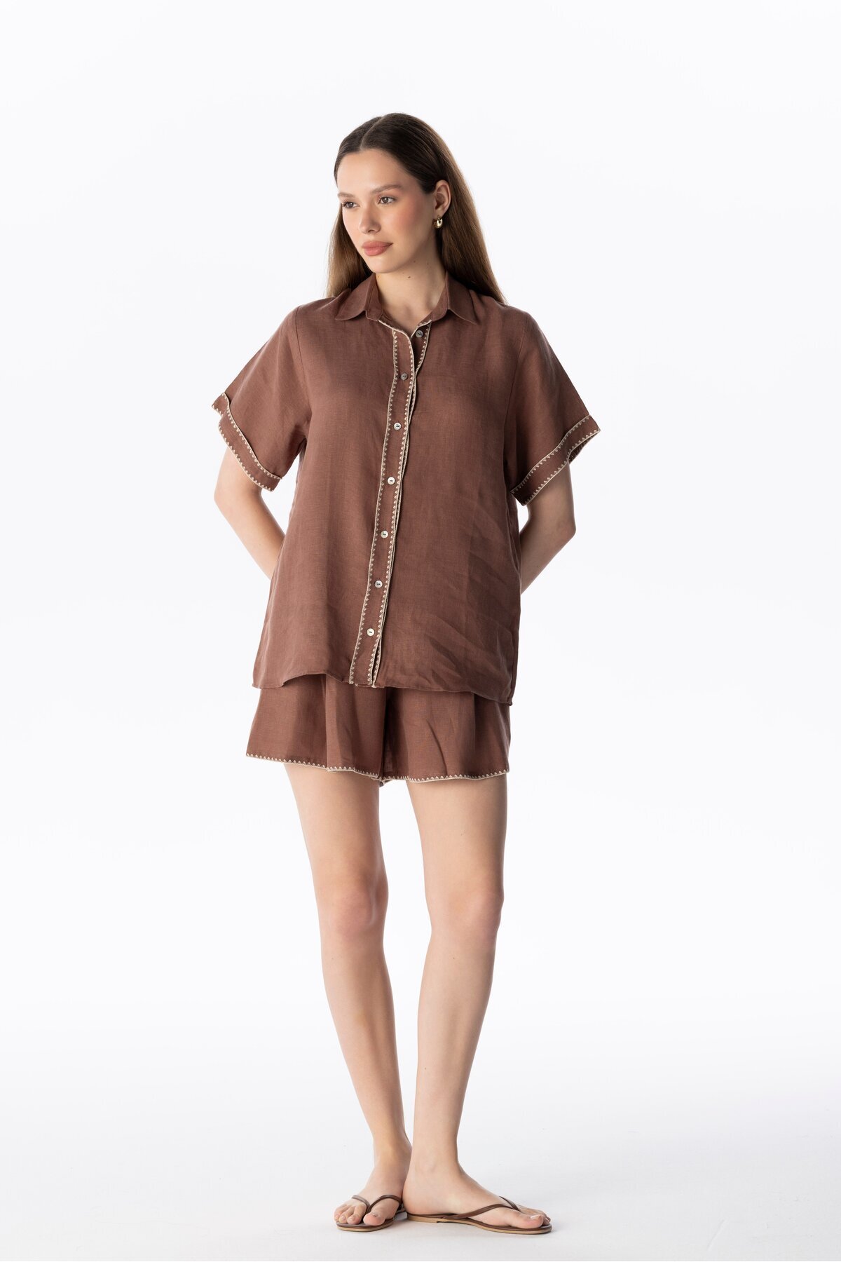 LINEN SHORTS