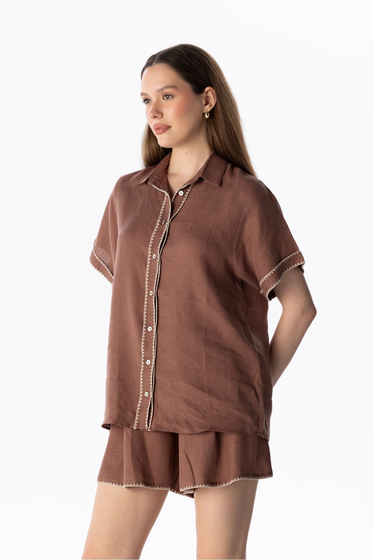 LINEN SHORTS