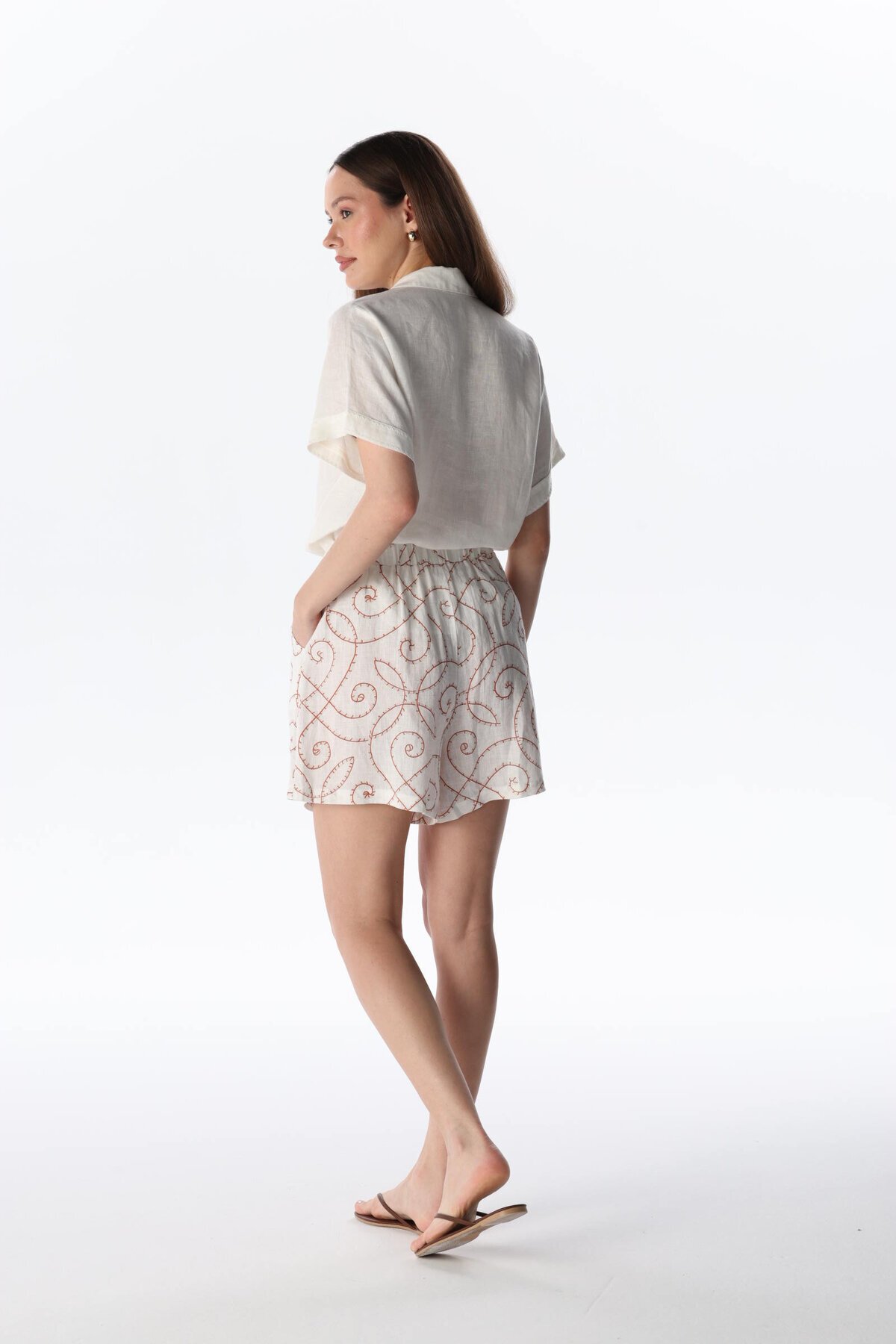 LINEN SHORTS