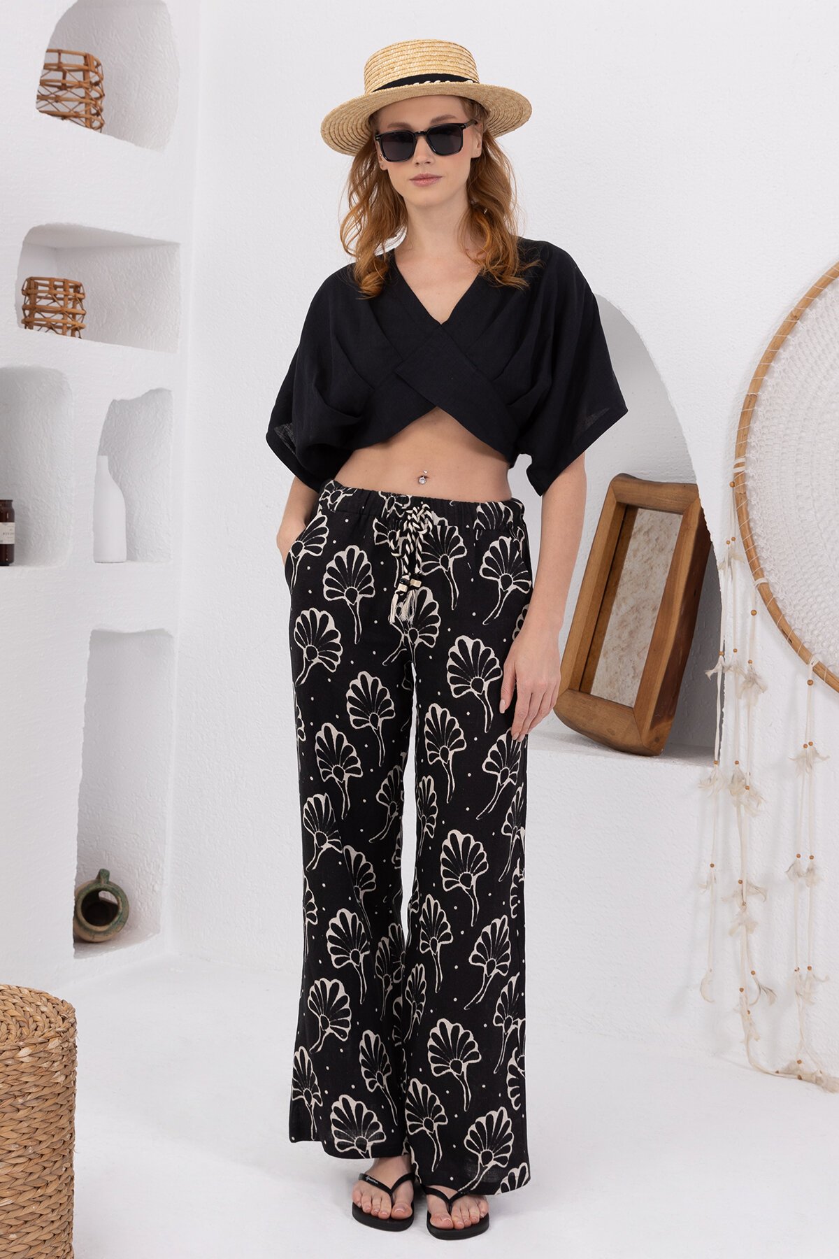 Natur | Keten Pantolon