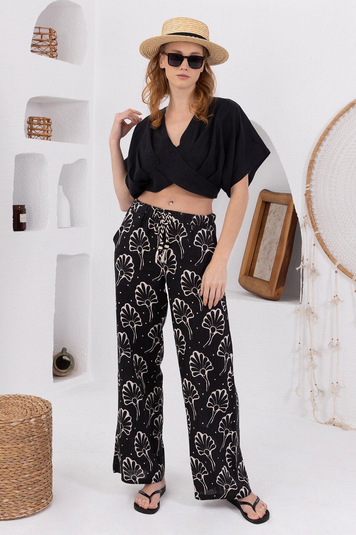 Natur | Keten Pantolon