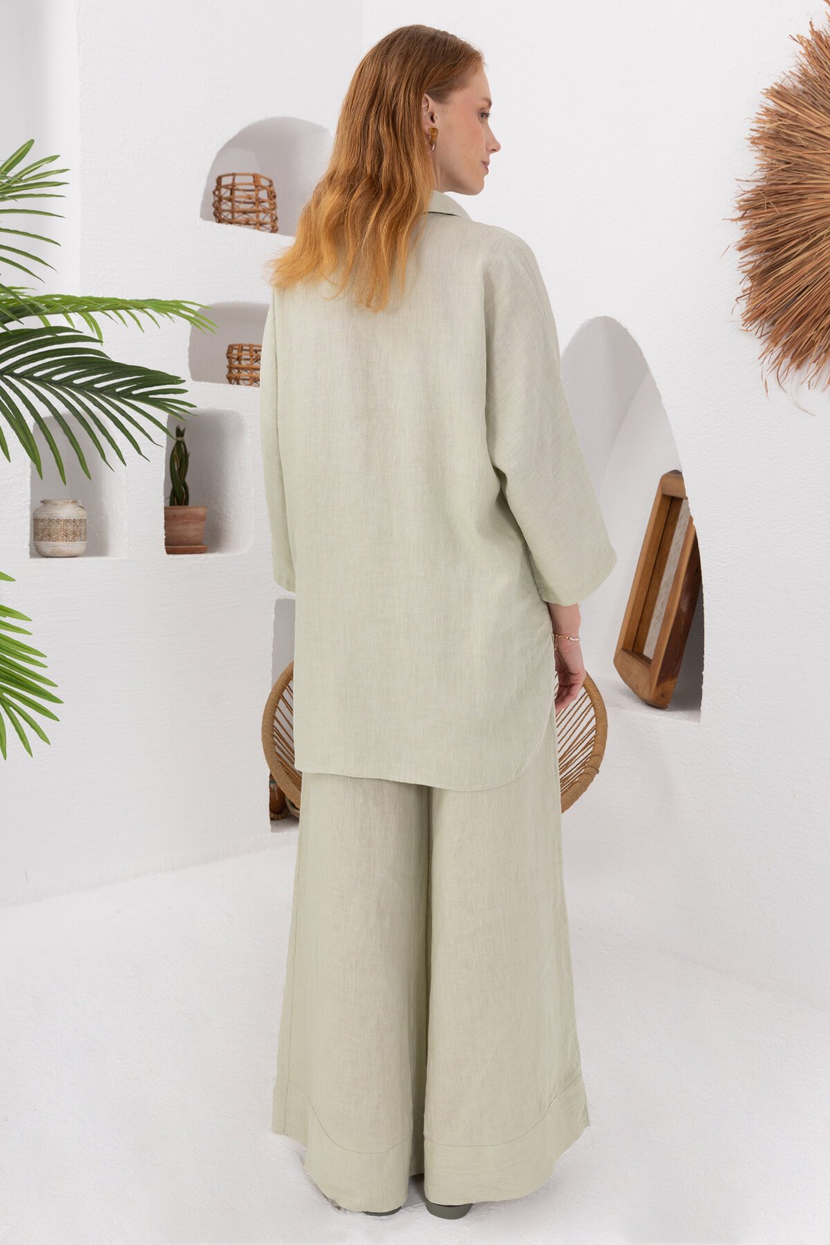 Papaya | Keten Klasik Gömlek