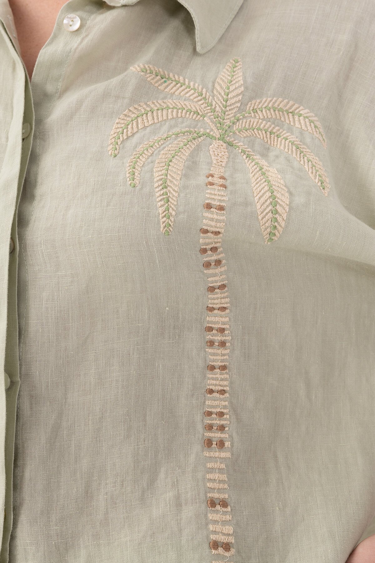 Papaya | Keten Klasik Gömlek