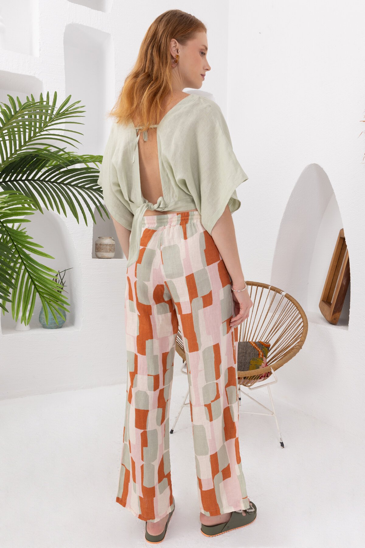 Papaya | Keten Pantolon