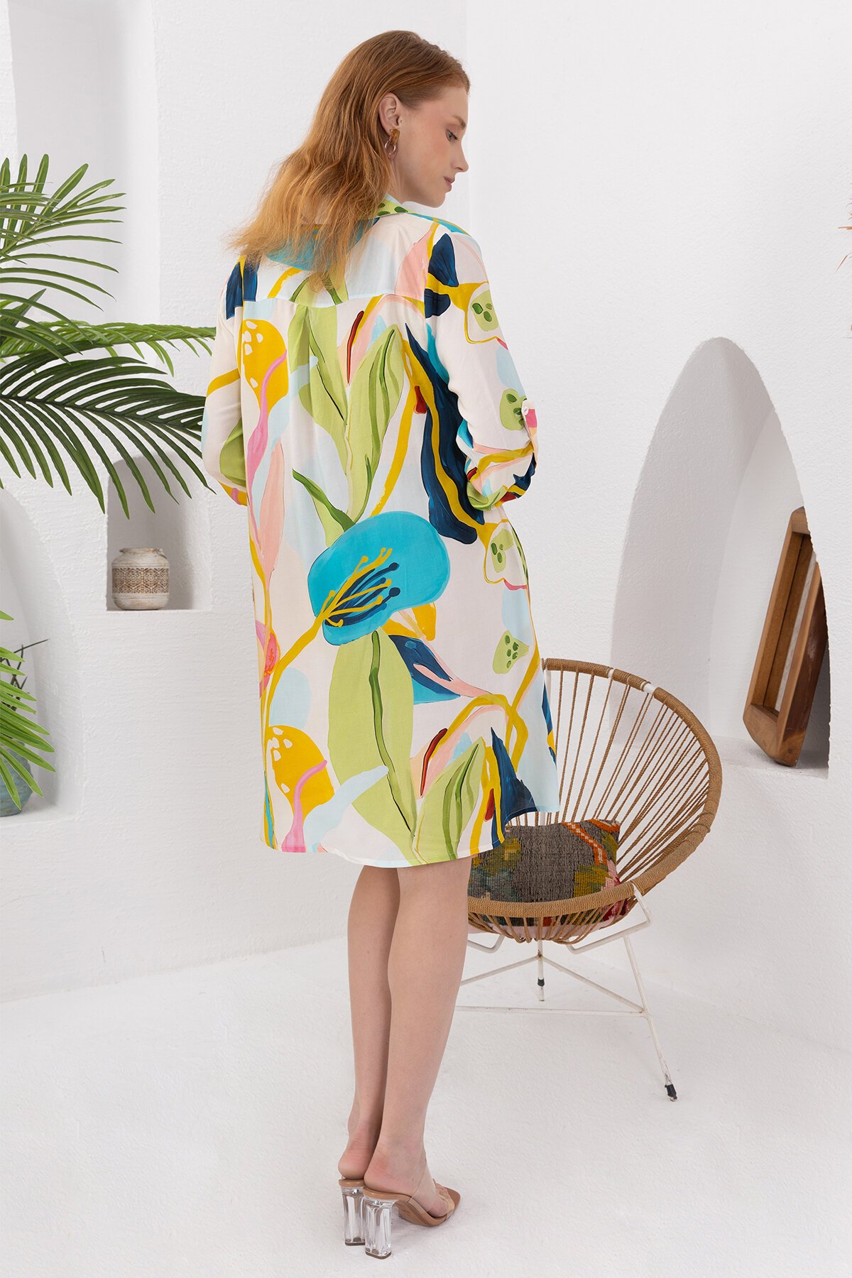 Spring | Viskon Gömlek Elbise