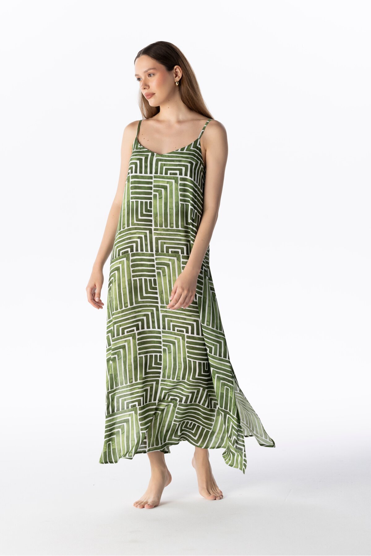 VISCOSE LONG DRESS