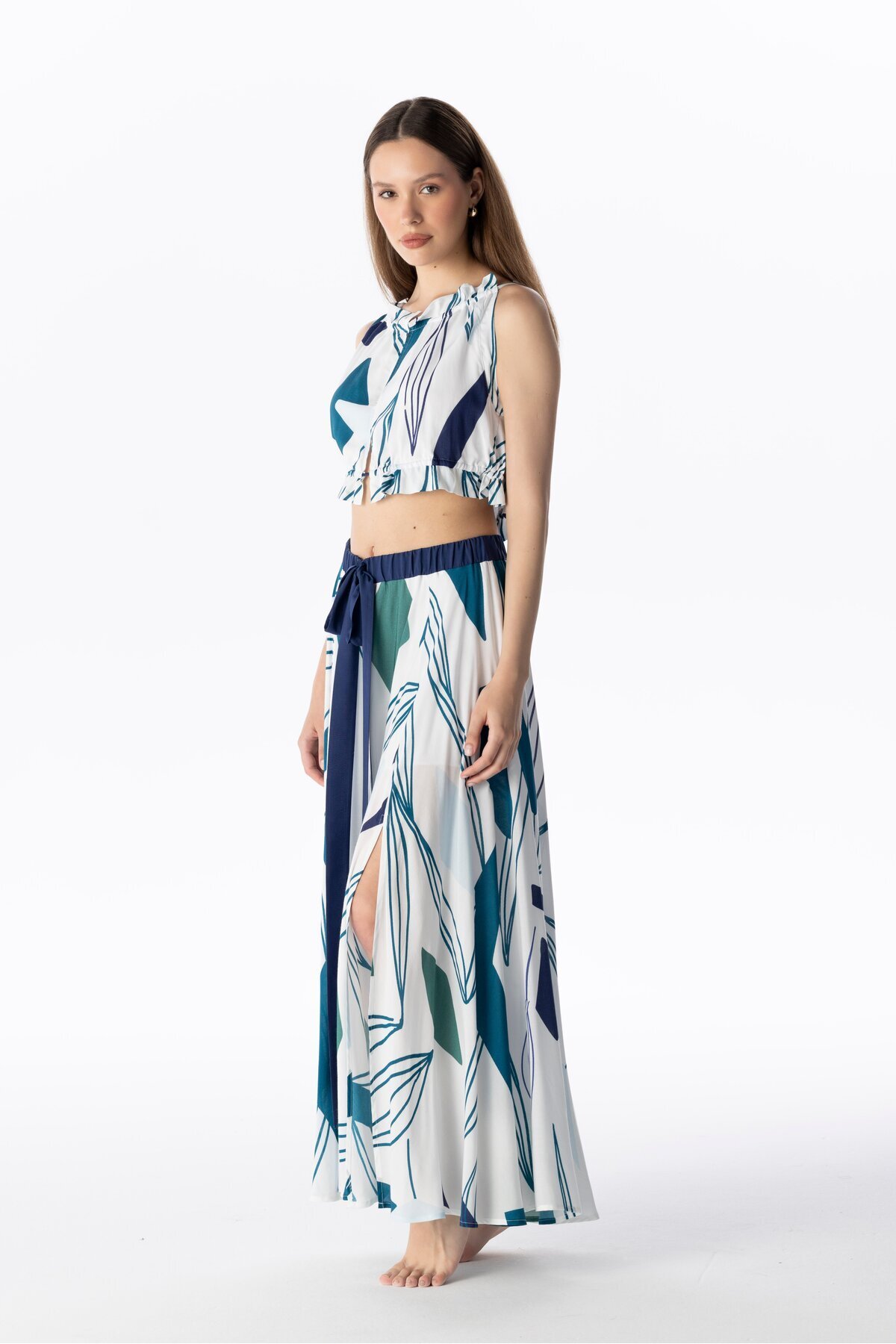 VISCOSE LONG SKIRT