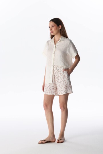 LINEN SHORTS