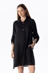 LINEN SHIRT DRESS