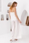 White Daisy | Keten Bol Paça Pantolon