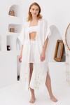 White Daisy | Keten Kimono