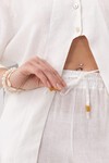 White Daisy | Keten Pantolon